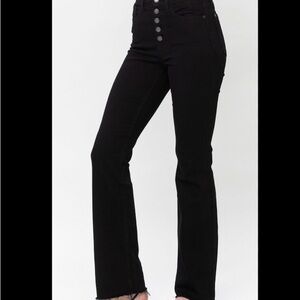 Judy Blue Turn Up The Volume High Rise Boot Cut Denim Black Colorway